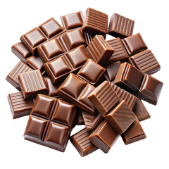 chocolate bar on white background