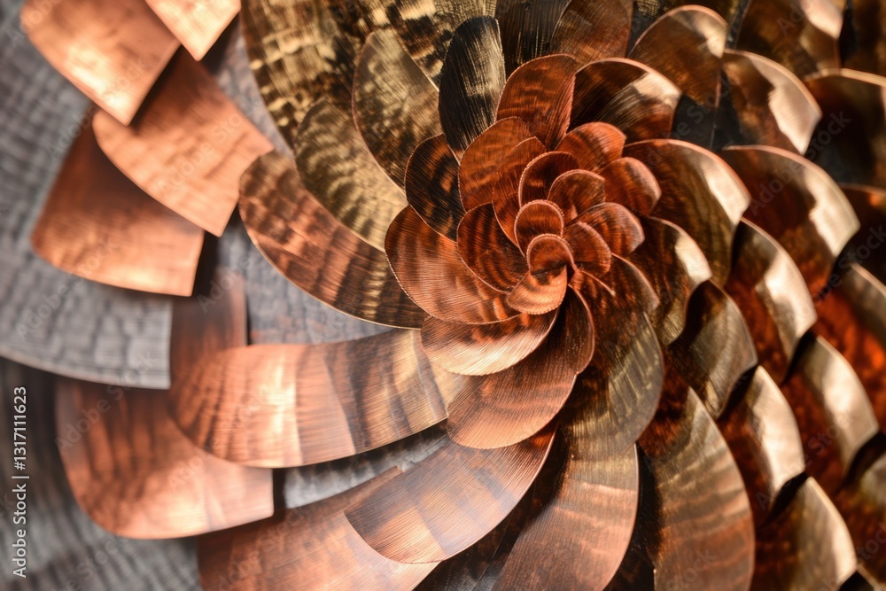Aufkleber intricate patterns created by overlapping blades . a large metal sculpture featuring an intricate sp