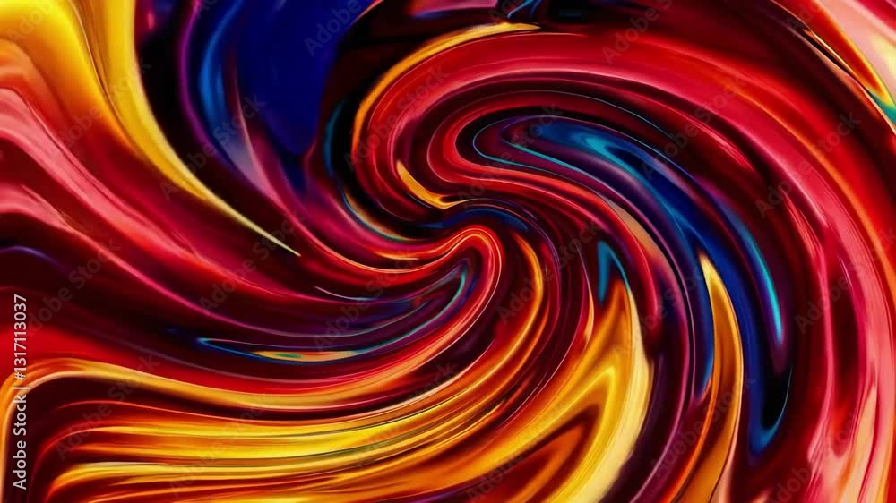 Poster dynamic swirl of vibrant colorful paint, abstract art. creativity and expression concept