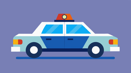 These descriptions can help inspire simple vector illustrations focused on the theme of a police car with flashing lights.