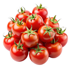tomatoes on a white background
