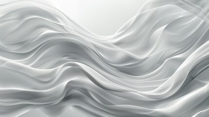 Modern soft luxury texture with smooth and clean subtle background illustration of abstract white and light gray wave