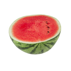 Watermelon slice, cutout, full depth of field.
