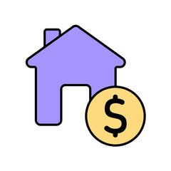 Icon a loan, isolated against a clean background.