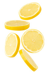 Falling Lemon cutout, full depth of field.