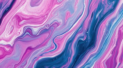 Abstract Colorful Swirling Patterns in Pink, Blue, and Purple Tones