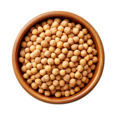 wooden bowl with chickpeas