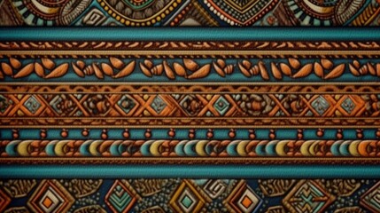 Vibrant African Tribal Patterns in Colorful High Sharpness Masterpiece