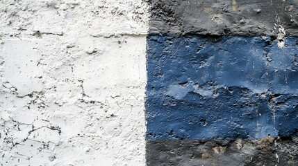Fototapeta premium Professional Close-Up of White Painted Cement Wall