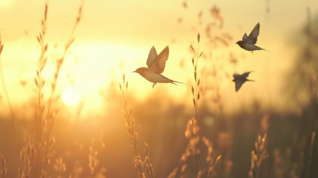 Flying on the Golden Field