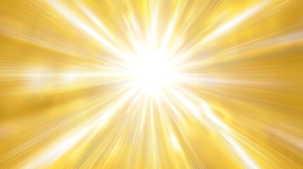 Obraz premium A bright yellow background with sun rays radiating outward in a vibrant, energetic pattern. The sun rays create warm, glowing lines that cut through the yellow backdrop.