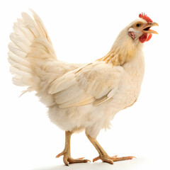 Fototapeta premium Beautiful little chicken isolated on the white