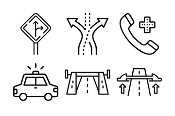 set of icons
