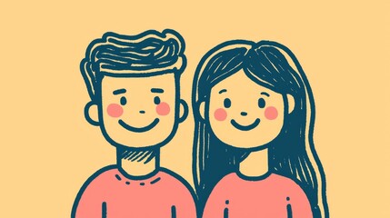 Obraz premium happiness facial expression smile love clip art graphics animation pleased animated cartoon family