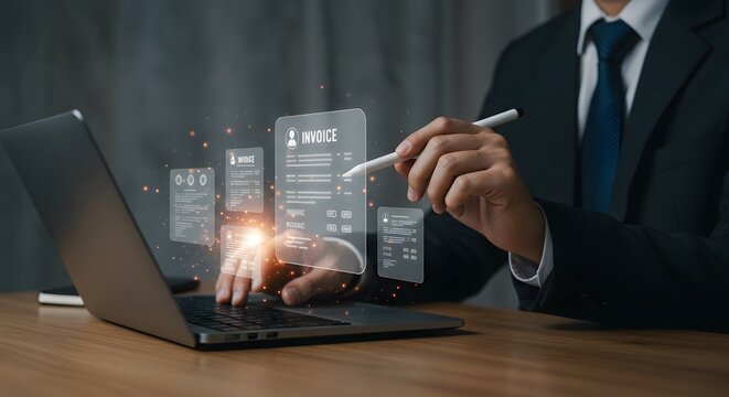 Digital Invoicing Solutions, The Future of Online Billing, Automated Financial Management, Streamlining Business Transactions, Paperless Accounting Innovation
