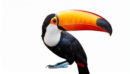 Naklejka premium toucan bird on a white background isolated background