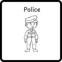 Profession Flashcard - Police (3)