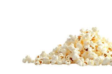 Popcorn isolated on transparent or white background, png