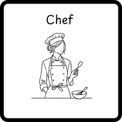 Profession Flashcard - Chef