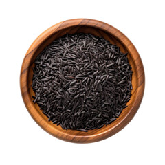 black rice in a bowl