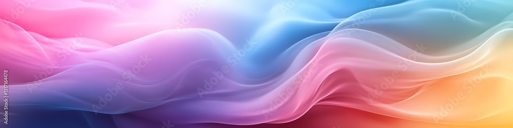 Poster abstract color cloud: a dynamic and vibrant abstract image of swirling, multi-colored clouds, repres