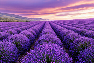 Obraz premium lavender twilight field