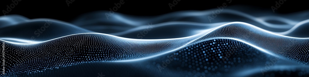 Poster abstract sound wave: a mesmerizing and evocative illustration of sound waves, rendered in a captivat