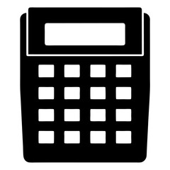 calculator isolated on white background