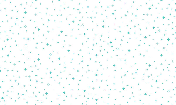 Medical cross seamless background.  Medical, science and technology pattern. Geometric background from cross.