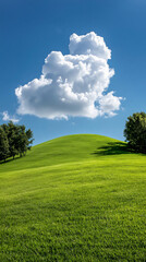 Obraz premium rolling green hill