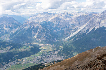 View of the beautiful landscape of Bormio