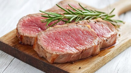 Fototapeta premium Sous vide cooking chaos perfect steak preparation in a professional kitchen environment