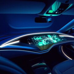 Futuristic Car Dashboard