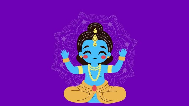 India Vishu Holiday Horizontal Animated Background