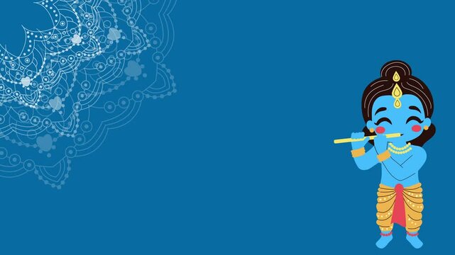 India Vishu Holiday Horizontal Animated Background