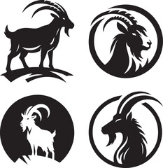 Black goat logo