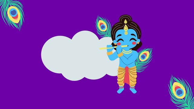 India Vishu Holiday Horizontal Animated Background