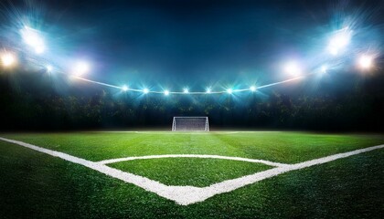 soccer field and the bright lights