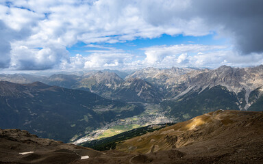 View of the beautiful landscape of Bormio
