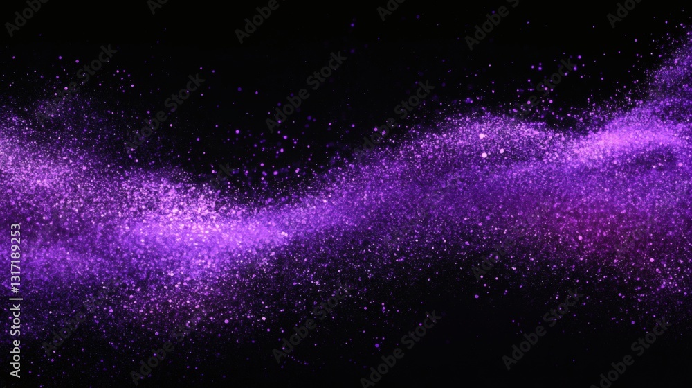 Poster experience the elegance of a wave of round, small particles flowing seamlessly in an abstract design