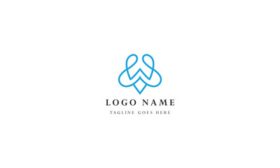 corporate vector logo letter V design