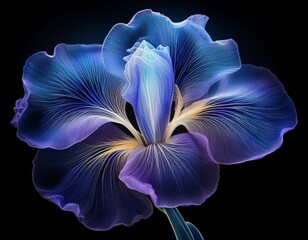 x ray image of japanese iris flower