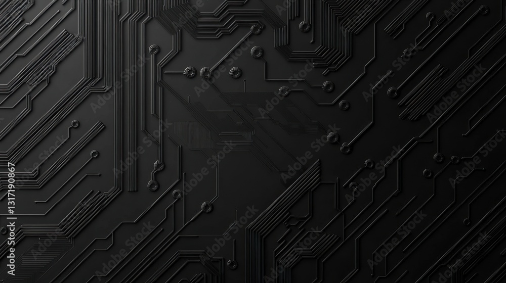 Aufkleber abstract circuit board design on dark background for technology concepts