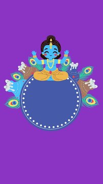 India Vishu Holiday Vertical Animated Background