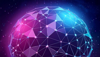 football championship background low poly blue and purple polygonal abstract sports illustration in the form of a starry sky or space image in rgb color mode