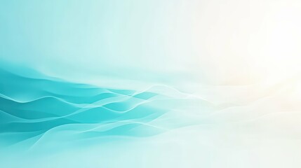Fototapeta premium abstract background with ocean water and soft sunlight reflections in light blue tones smooth gradients and fresh aesthetic