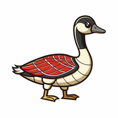 goose isolated on white