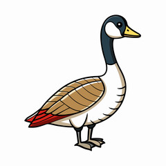 goose isolated on white