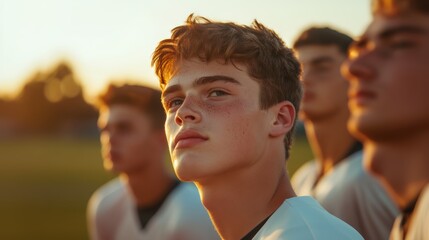 Young Athletes Warming Up Together Before Important Baseball Game
