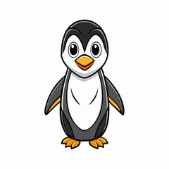 penguin on a white background